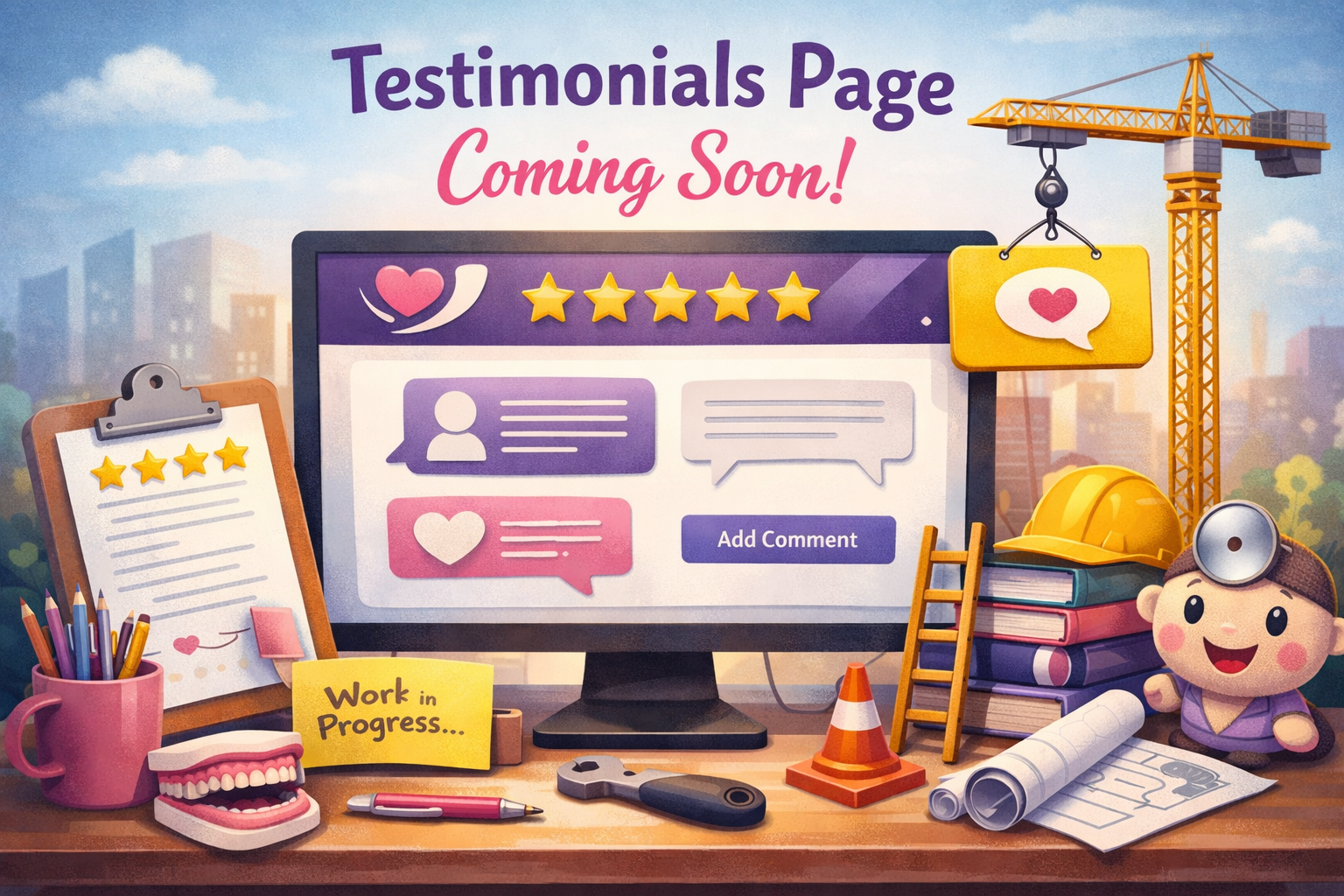 Testimonials illustration upcoming page