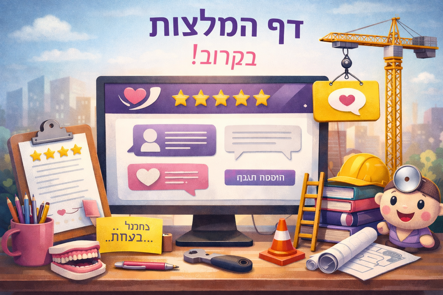 תמונת עמוד ביקורות בבנייה